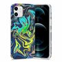 F�r Apple iPhone 12 Mini Shockproof TPU Watercolor Splash Schutz Tasche H�lle Cover Etui Motiv 4