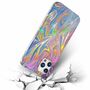 F�r Apple iPhone 12 / 12 Pro Shockproof TPU Watercolor Splash Schutz Tasche H�lle Cover Etui Motiv 1