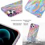 F�r Apple iPhone 12 / 12 Pro Shockproof TPU Watercolor Splash Schutz Tasche H�lle Cover Etui Motiv 1