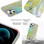 F�r Apple iPhone 12 / 12 Pro Shockproof TPU Watercolor Splash Schutz Tasche H�lle Cover Etui Motiv 2