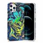F�r Apple iPhone 12 / 12 Pro Shockproof TPU Watercolor Splash Schutz Tasche H�lle Cover Etui Motiv 4