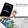 F�r Apple iPhone 12 / 12 Pro Shockproof TPU Watercolor Splash Schutz Tasche H�lle Cover Etui Motiv 4