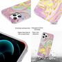 F�r Apple iPhone 12 Pro Max Shockproof TPU Watercolor Splash Schutz Tasche H�lle Cover Etui Motiv 5