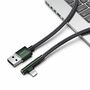 Joyroom S-1230N4 USB auf 8-Pin Lade Kabel Adapter Charging Cable 3A 1.2M Schwarz / Gr�n
