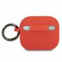 Ferrari Apple AirPods / AirPods 3 Cover Rot Scuderia Ferrari Silicone Schutzh�lle Tasche Case Etui