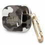 Guess Apple AirPods Pro Cover Camouflage Schwarz Silicone Schutzh�lle Tasche Case Etui