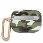 Guess Apple AirPods Pro Cover Camouflage Khaki Silicone Schutzhlle Tasche Case Etui