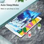 F�r Apple iPad Pro 10.5 2017 / Air 10.5 2019 / 10.2 2019 / 10.2 2020 3folt Wake UP Smart Cover Etuis H�lle Case Schutz Motiv 4