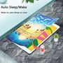 F�r Apple iPad Pro 10.5 2017 / Air 10.5 2019 / 10.2 2019 / 10.2 2020 3folt Wake UP Smart Cover Etuis H�lle Case Schutz Motiv 6