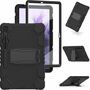 F�r Samsung Galaxy Tab S7 FE / Tab S7 Plus | Tab S8 Plus Hybrid Outdoor Schutzh�lle Case Schwarz Tasche Cover Etuis
