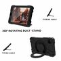 F�r Samsung Galaxy Tab A7 Lite 2021 8.7 aufstellbare Outdoor Hybrid Schwarz 360 Grad mit Halte-Ring Tablet Tasche Etuis Cover Case Schutz Robust Neu