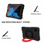 Fr Samsung Galaxy Tab A7 Lite 2021 8.7 aufstellbare Outdoor Hybrid Schwarz / Rot 360 Grad mit Halte-Ring Tablet Tasche Etuis Cover Case Schutz Robust Neu