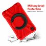 F�r Samsung Galaxy Tab A7 Lite 2021 8.7 aufstellbare Outdoor Hybrid Rot / Schwarz 360 Grad mit Halte-Ring Tablet Tasche Etuis Cover Case Schutz Robust Neu