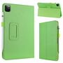 F�r Apple iPad Air 13 2024 / Pro 12.9 2021 Gr�n Kunstleder H�lle Cover Tablet Tasche Case