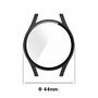 F�r Samsung Galaxy Watch 4 44mm Smart H�lle + Hart Glas Transparent Etuis Cover Tasche