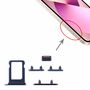 SIM Karten Halter + Seiten Tasten Power / Volume Button fr Apple iPhone 13 Mini Ersatzteil Blau