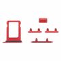 SIM Karten Halter + Seiten Tasten Power / Volume Button f�r Apple iPhone 13 Mini Ersatzteil Rot