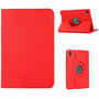 Fr Apple iPad Mini 2024 8.3 Zoll / Mini 6 2021 360 Grad Rotation Kunstleder Hlle Rot