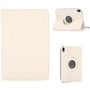 F�r Apple iPad Mini 2024 8.3 Zoll / Mini 6 2021 360 Grad Rotation Kunstleder H�lle Wei�