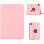 Fr Apple iPad Mini 2024 8.3 Zoll / Mini 6 2021 360 Grad Rotation Kunstleder Hlle Rosa