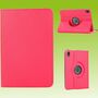 F�r Apple iPad Mini 2024 8.3 Zoll / Mini 6 2021 360 Grad Rotation Kunstleder H�lle Pink