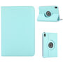 F�r Apple iPad Mini 2024 8.3 Zoll / Mini 6 2021 360 Grad Rotation Kunstleder H�lle Hellblau