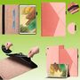 F�r Samsung Galaxy Tab A7 Lite 2021 8.7 Design Muster Pink Kunstleder H�lle Cover Tablet Tasche Case Neu