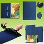 F�r Samsung Galaxy Tab A7 Lite 2021 8.7 Design Muster Dunkelblau Kunstleder H�lle Cover Tablet Tasche Case Neu