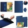 F�r Samsung Galaxy Tab A7 Lite 2021 8.7 Design Muster Dunkelblau Kunstleder H�lle Cover Tablet Tasche Case Neu
