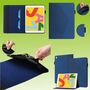 F�r Apple iPad 10.2 Zoll 2019 / 2020 / 2021 7. / 8. 9. Gen Design Muster Dunkelblau Kunstleder H�lle Cover Tablet Tasche Case Neu 