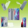 F�r Samsung Galaxy S22 Ultra Silikoncase TPU Transparent + H9 4D Full Curved Glas Handy Tasche H�lle Schutz Cover 
