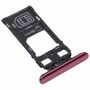 Dual SIM + Micro SD Karten Halter Card Tray f�r Sony Xperia 5 Rot Ersatz Zubeh�r