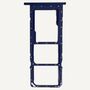 Dual Sim + Micro SD Karten Halter f�r GH81-21255A Samsung Galaxy A03s Blau