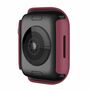 F�r Apple Watch Serie 9 8 7 45mm Schock TPU Silikon H�lle Dunkel Rot