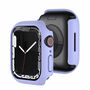 F�r Apple Watch Serie 9 8 7 45mm Schock TPU Silikon H�lle Cover Lila