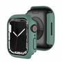 F�r Apple Watch Serie 9 8 7 45mm Schock TPU Silikon H�lle Cover Gr�n