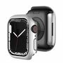 F�r Apple Watch Serie 9 8 7 45mm Schock TPU Silikon H�lle Case Silber