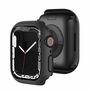 F�r Apple Watch Serie 9 8 7 41mm Schock TPU Silikon H�lle Cover Black