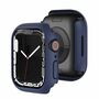 F�r Apple Watch Serie 9 8 7 41mm Schock TPU Silikon H�lle Dunkel Blau
