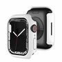 F�r Apple Watch Serie 9 8 7 41mm Schock TPU Silikon H�lle Cover Wei�