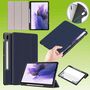 F�r Samsung Galaxy Tab S7 Plus / Tab S8 Plus DELUXE Smartcover Blau Tablet Tasche Etuis H�lle  