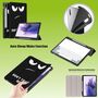 F�r Samsung Galaxy Tab S7 Plus / S7 FE | Tab S8 Plus DELUXE Wake UP / Sleep Smart Cover Motiv 2 Tablet Tasche Etuis H�lle  