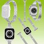 F�r Apple Watch Serie 11 10 / Ultra 3 2 1 49mm 9 8 7 6 5 4 Diamant Style Armband