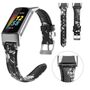 F�r Fitbit Charge 6 / 5 Leder Watch Armband Muster 3 M�nner Gr��e L