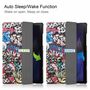F�r Samsung Galaxy Tab A8 10.5 2021 3folt Wake UP Smart Cover Tablet Tasche Etuis H�lle Case Schutz Motiv 2