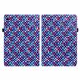 F�r Samsung Galaxy Tab A8 2021 X205 X200 Design Muster Blau Kunstleder H�lle Cover Tablet Tasche Case Neu