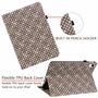 F�r Samsung Galaxy Tab A7 Lite 2021 8.7 Design Muster Braun Kunstleder H�lle Cover Tablet Tasche Case Neu