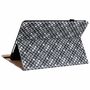 F�r Apple iPad 10.2 Zoll 2019 / 2020 / 2021 7. / 8. 9. Gen / Air 2019 10.5 Design Muster Schwarz Kunstleder H�lle Cover Tablet Tasche Case Neu