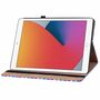 F�r Apple iPad 10.2 Zoll 2019 / 2020 / 2021 7. / 8. 9. Gen / Air 2019 10.5 Design Muster Blau Kunstleder H�lle Cover Tablet Tasche Case Neu