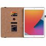 F�r Apple iPad 10.2 Zoll 2019 / 2020 / 2021 7. / 8. 9. Gen / Air 2019 10.5 Design Muster Blau Kunstleder H�lle Cover Tablet Tasche Case Neu